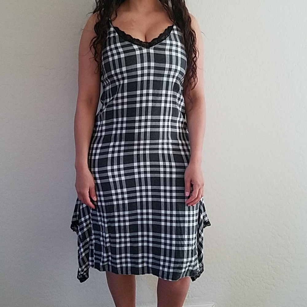 Zara plaid dress
